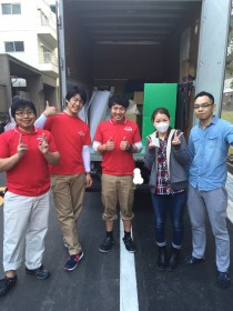 荷物の搬入作業時にパシャり