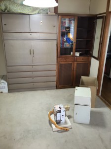 不用品の片付け前