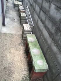 庭の掃除・片付け前