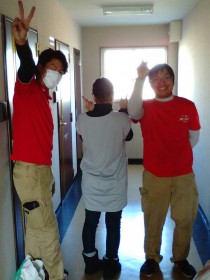 作業後に依頼者様と