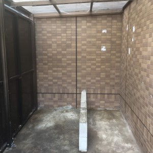 ゴミを片付けた後のゴミステーション