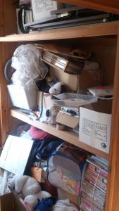 回収前の不用品の山