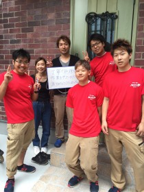 引越し作業後に依頼者様と撮影