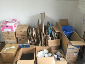 梱包した荷物
