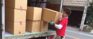 引越しの荷物を運搬