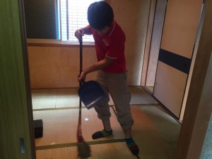 不用品回収後の掃除