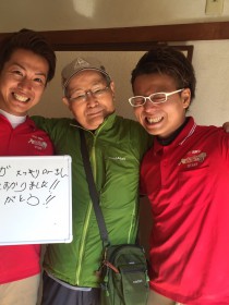 引っ越し作業後にお客様と